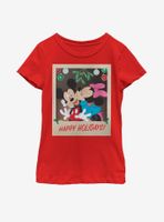 Disney Mickey Mouse Holiday Polaroid Youth Girls T-Shirt