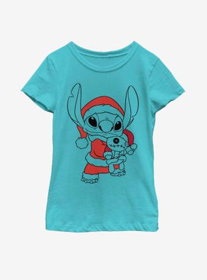 Disney Lilo And Stitch Holiday Fill Youth Girls T-Shirt