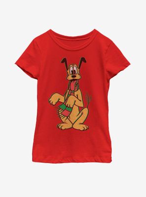 Disney Mickey Mouse Pluto Holiday Colors Youth Girls T-Shirt