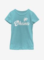 Disney Lilo And Stitch Silhouette Ohana Youth Girls T-Shirt