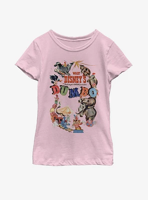 Disney Dumbo Theatrical Poster Youth Girls T-Shirt