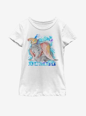 DIsney Dumbo Watercolor Youth Girls T-Shirt
