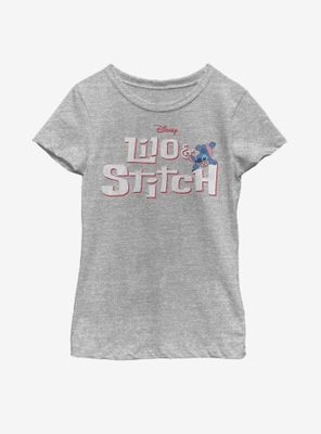 Disney Lilo And Stitch Title Script Youth Girls T-Shirt
