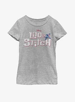 Disney Lilo And Stitch Title Script Youth Girls T-Shirt