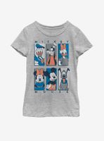 Disney Mickey Mouse Sensational Six Muted Youth Girls T-Shirt