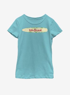 Disney Lilo And Stitch Surfboard Logo Youth Girls T-Shirt