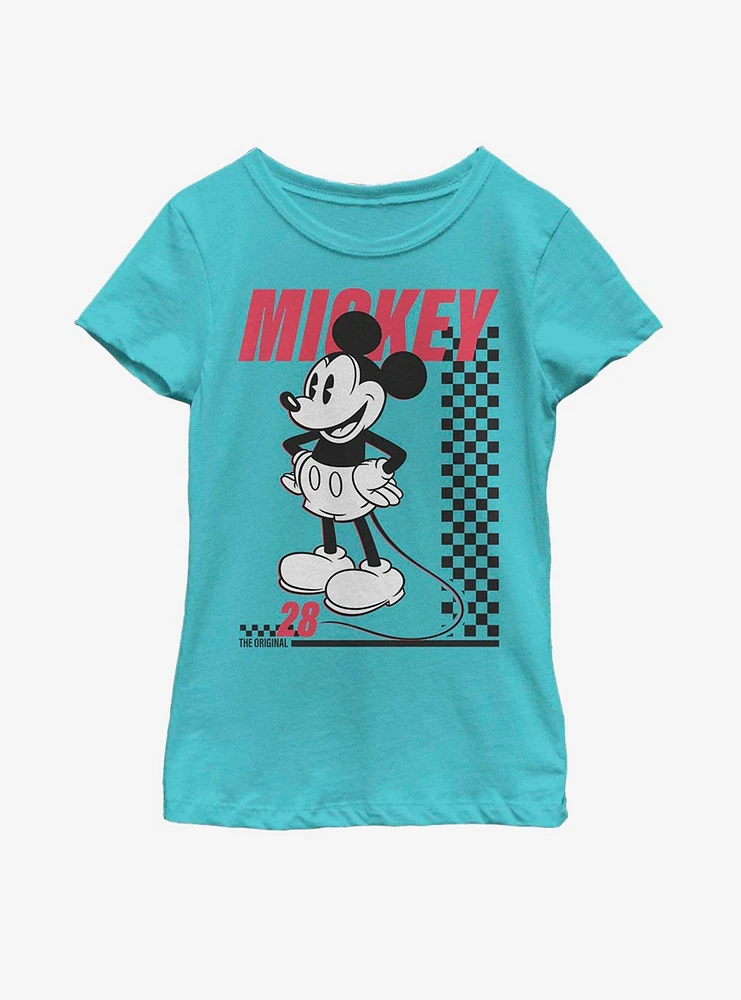 Disney Mickey Mouse Skate Twenty Eight Youth Girls T-Shirt