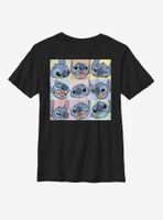 Disney Lilo And Stitch Grid Youth T-Shirt