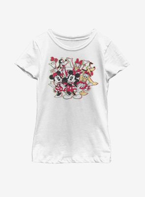 Disney Mickey Mouse Sensational Holiday Youth Girls T-Shirt