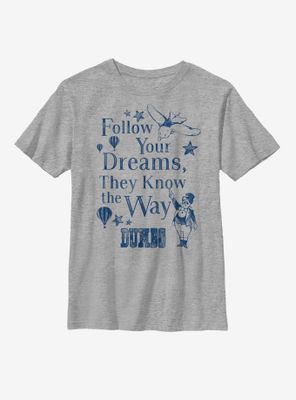 Disney Dumbo Follow Your Dreams Youth T-Shirt