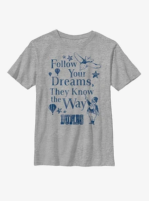 Disney Dumbo Follow Your Dreams Youth T-Shirt