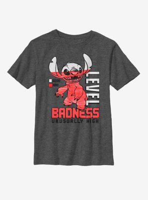 Disney Lilo And Stitch Badness Level Youth T-Shirt