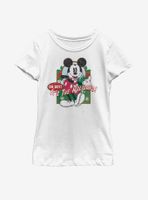 Disney Mickey Mouse Vintage Holiday Youth Girls T-Shirt