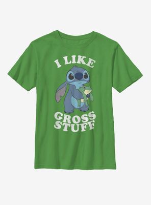 Disney Lilo And Stitch I Like Gross Stuff Youth T-Shirt