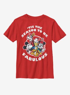 Disney Mickey Mouse Fabulous Holiday Youth T-Shirt