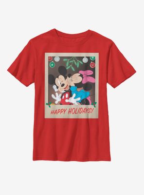 Disney Mickey Mouse Holiday Polaroid Youth T-Shirt