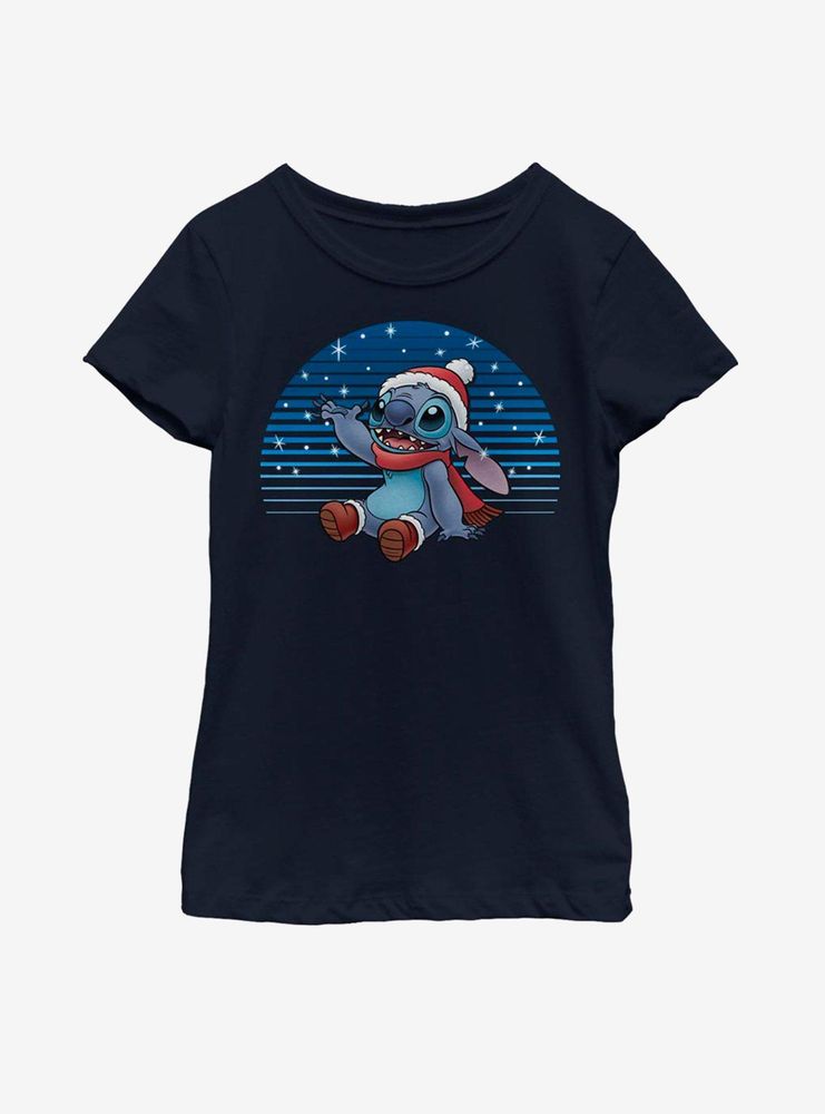 Disney Lilo And Stitch Snowing Youth Girls T-Shirt