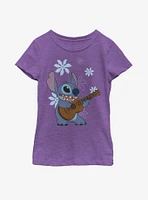 Disney Lilo And Stitch Ukulele Youth Girls T-Shirt