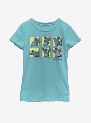 Disney Lilo And Stitch Poses Of Youth Girls T-Shirt