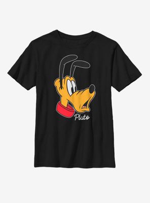 Disney Mickey Mouse Pluto Big Face Youth T-Shirt