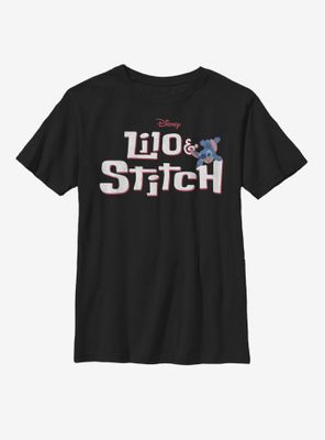 Disney Lilo And Stitch Title Script Youth T-Shirt