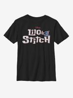 Disney Lilo And Stitch Title Script Youth T-Shirt