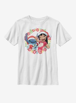 Disney Lilo And Stitch Holiday Ohana Youth T-Shirt