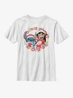 Disney Lilo And Stitch Holiday Ohana Youth T-Shirt