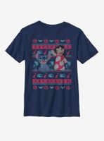 Disney Lilo And Stitch Hawaiian Pattern Youth T-Shirt