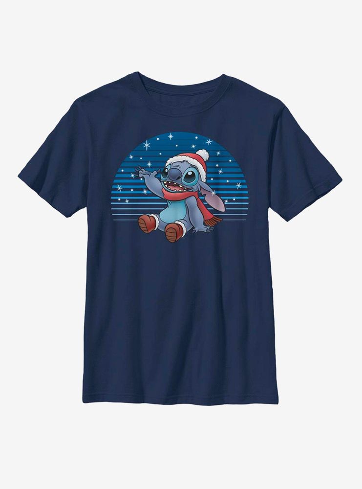 Disney Lilo And Stitch Snowing Youth T-Shirt