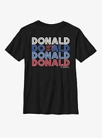 Disney Mickey Mouse Retro Stack Donald Youth T-Shirt