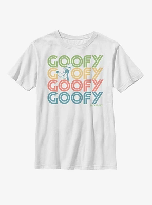 Disney Mickey Mouse Retro Stack Goofy Youth T-Shirt