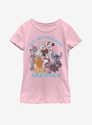 Disney Dogs All My Friends Are Youth Girls T-Shirt