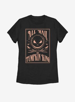 Disney The Nightmare Before Christmas Hail Pumpkin King Womens T-Shirt