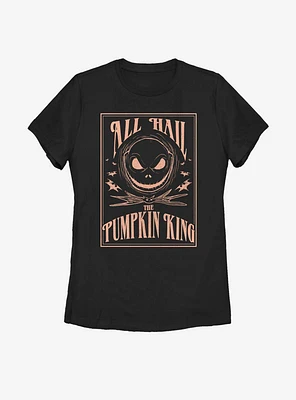Disney The Nightmare Before Christmas Hail Pumpkin King Womens T-Shirt