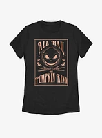 Disney The Nightmare Before Christmas Hail Pumpkin King Womens T-Shirt