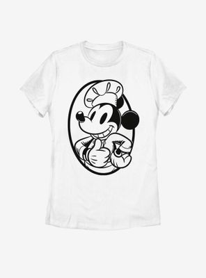 Disney Mickey Mouse Chef Circle Womens T-Shirt