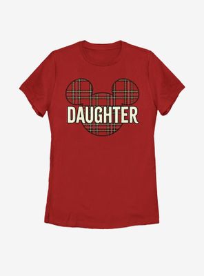 Disney Mickey Mouse Daughter Holiday Patch Womens T-Shirt