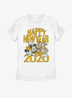 Disney Mickey Mouse Fab Five New Year Womens T-Shirt