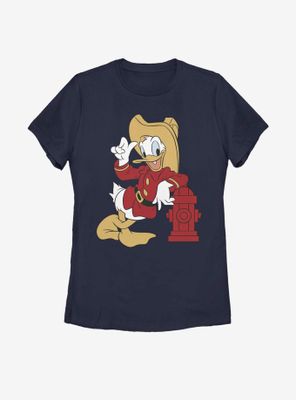 Disney Mickey Mouse Firefighting Donald Womens T-Shirt
