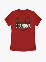 Disney Mickey Mouse Grandma Holiday Patch Womens T-Shirt