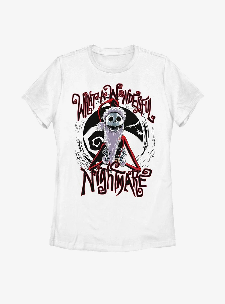 Disney The Nightmare Before Christmas Santa Jack Womens T-Shirt