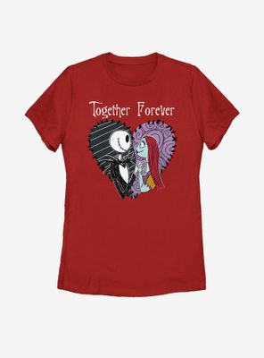Disney The Nightmare Before Christmas Together Forever Womens T-Shirt