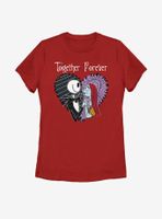 Disney The Nightmare Before Christmas Together Forever Womens T-Shirt