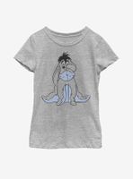 Disney Winnie The Pooh Basic Sketch Eeyore Youth Girls T-Shirt