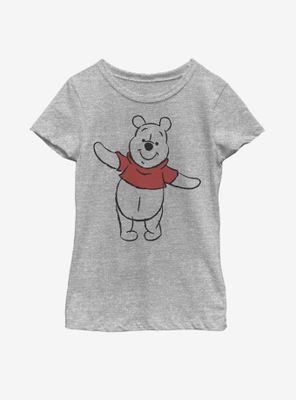 Disney Winnie The Pooh Basic Sketch Youth Girls T-Shirt