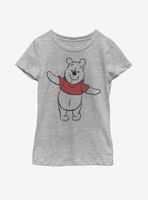 Disney Winnie The Pooh Basic Sketch Youth Girls T-Shirt