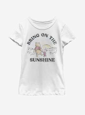 Disney Winnie The Pooh Bring On Sunshine Youth Girls T-Shirt