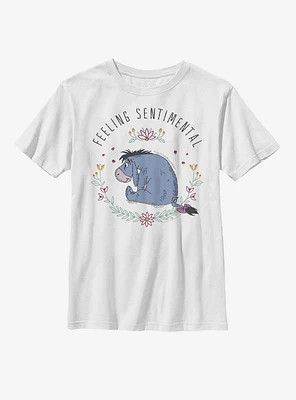 Disney Winnie The Pooh Eeyore Flowers Youth Girls T-Shirt