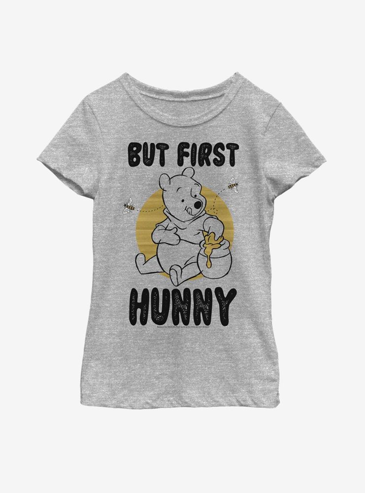 Disney Winnie The Pooh First Hunny Youth Girls T-Shirt